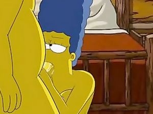 Гомер Симпсон добротно засаживает Мардж в лесной избушке