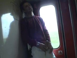 Чешская блондинка в поезде сосет член своего парня